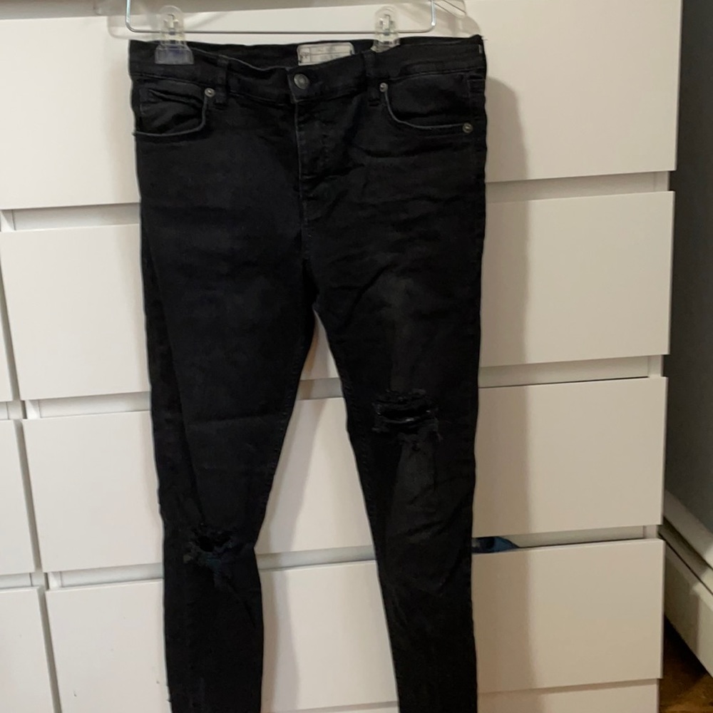Black free people skinny jeans